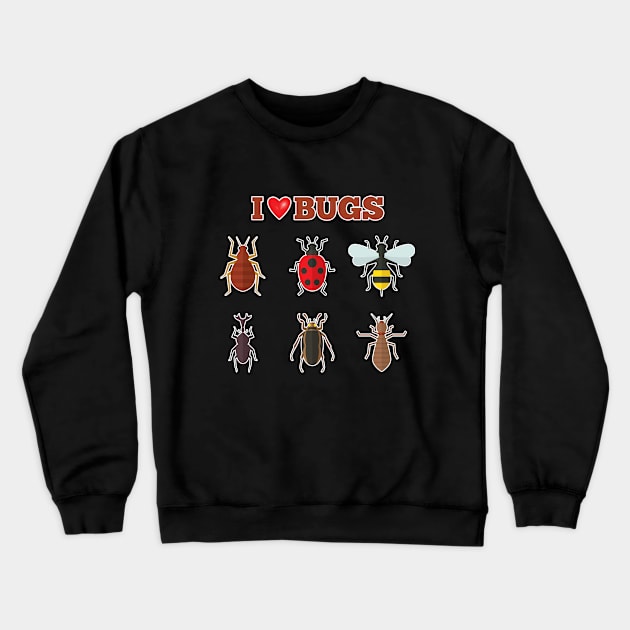 Bug - I Love Bugs Crewneck Sweatshirt by Kudostees